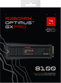 SANDISK Optimus GX PRO 8100 4TB Heatsink PCIe 5.0 NVMe SSD SanDisk Optimus GX Pro interne SSD