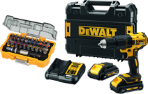 DeWalt DCD777L2T-QW + 32-delige Bitset DeWalt accuboormachine