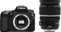 Canon EOS 90D + EF-S 17-55mm f/2.8 IS USM Camera with tiltable screen