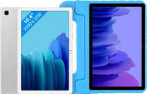 Coolblue Samsung Galaxy Tab A7 32GB Wifi Zilver + Just in Case Kinderhoes Blauw aanbieding