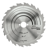 Bosch Speedline Saw Blade for Wood 190x30x2.6mm 12T Bosch professional tools