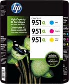 HP 951XL Cartridges 3-Kleuren Pack Originele HP cartridge