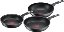 Tefal Unlimited Koekenpannenset 24 + 28 cm + Wokpan 28 cm Koekenpan met anti-aanbaklaag