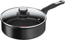 Tefal Unlimited Hapjespan met deksel 24 cm Tefal pannen met standaard antiaanbaklaag