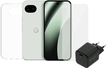 Google Pixel 10a 128GB Lichtgroen 5G + Compleet Accessoirepakket Smartphone bundel