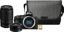 Coolblue Nikon Z50 + 16-50mm + 50-250mm + Tas + 16GB geheugenkaart aanbieding