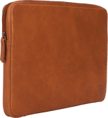 BlueBuilt 14-inch Laptop Cover Width 32 - 33cm Leather Cognac 