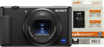 Sony ZV-1 Vlog + Jupio NP BX1 Battery Kit compact camera for family and friends