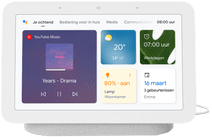 Google Nest Hub 2 Chalk Smart Home Hub met spraakbesturing