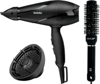 BaByliss 6613DE + Max Pro Ceramic Radial Brush - 32 mm Fohn