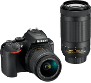 Nikon D5600 + AF-P DX 18-55mm f/3.5-5.6G VR + AF-P DX 70-300mm f/4.5-6.3G ED VR Vlog camera