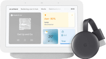 Google Nest Hub 2 Chalk + Google Chromecast 3 Smart Home Hub met spraakbesturing