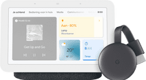 Coolblue Google Nest Hub 2 Charcoal + Google Chromecast 3 aanbieding