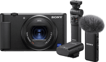 Sony ZV-1 Vlog + GP-VPT2BT Grip + ECM-W2BT Microfoon Compact camera voor op vakantie