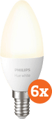 Coolblue Philips Hue White E14 Bluetooth 6-Pack aanbieding