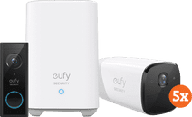 Eufy by Anker Eufycam 2 5-Pack + Video Doorbell Battery Eufy IP-camera