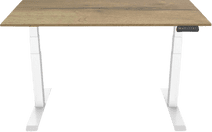 Euroseats Elektrisch Zit Sta Bureau 160 x 80 Wit/Eiken Zit sta bureau