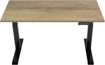 Euroseats Elektrisch Zit Sta Bureau 160 x 80 Zwart/Eiken Zit sta bureau