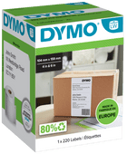 DYMO Authentieke LW Lever-archiveringslabels Wit (104 mm x 159 mm) Label