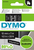 DYMO Authentieke D1 Labels Zwart-Wit (12 mm x 7 m) Label