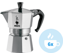 Bialetti Moka Express 6 kopjes Koffiemachine uitproberen in een van onze winkels en