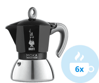 Bialetti New Moka Induction Zwart 6 kopjes