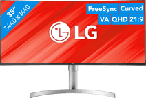 LG UltraWide 35WN75CP-W monitor with HDMI connector