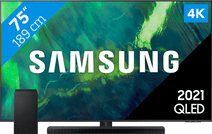 Samsung QLED 75Q74A (2021) + Soundbar 75 inch tv