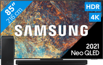 Coolblue Samsung Neo QLED 85QN95A (2021) + Soundbar aanbieding