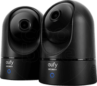 Eufy Indoor Cam 2K Pan & Tilt duo pack zwart Eufy IP-camera