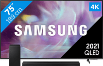 Coolblue Samsung QLED 75Q64A + Soundbar aanbieding