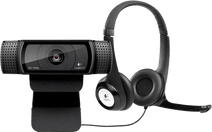 Coolblue Logitech C920 HD Pro Webcam + Logitech H390 Stereo USB-A Hea aanbieding
