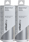 Cricut Joy Smart Vinyl Permanent 14x122 Zilver 2-Pack Snijplotter Materialen Bundel