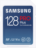 Samsung Pro Plus 128GB, SDXC, UHS-I, U3, 120Mb/s, Reads & Writes, FHD & 4K UHD, Memory Car Samsung memory card