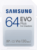 Coolblue Samsung EVO Plus 64GB SDXC Memory Card aanbieding