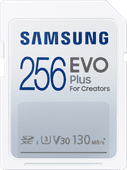 Samsung SDXC EVO Plus 256GB 120MB/s Samsung geheugenkaart