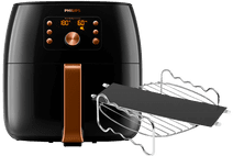 Philips Airfryer XXL Smart Sensing Premium HD9867/90 + Kookrek + Panverdeler Airfryer aanbieding