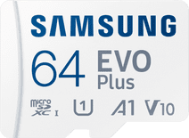 Samsung Evo Plus 64GB microSDXC UHS-I U3 130Mb/s Full HD & 4K UHD Memory Card with Adapter Samsung memory card