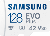 Samsung EVO Plus 128GB microSDXC UHS-I U3 130MB/s Full HD & 4K UHD MemoryCard with Adapter MicroSD kaart voor smartphone
