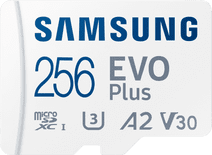 Samsung EVO Plus 256GB microSDXC UHS-I U3 130MB/s Full HD &4K UHD MemoryCard with Adapter MicroSD kaart voor smartphone