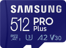 Samsung Pro Plus 512GB microSDXC UHS-I U3 160Mb/s & 120Mb/s, FHD & 4K UHD Memory Card with Samsung memory card