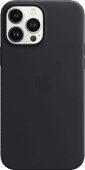 Apple iPhone 13 Pro Max Back Cover met MagSafe Leer Middernacht Leren hoesje