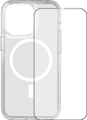 Tech21 Evo Clear Apple iPhone 13 Pro Back Cover MagSafe Transparant+ Azuri Screenprotector Telefoonhoesje met MagSafe magneet