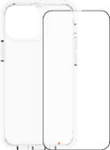 GEAR 4 Crystal Palace Apple iPhone 13 Back Cover Transparant + Azuri Screenprotector Gear4 hoesje