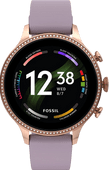 Fossil Gen 6 Display FTW6080 Rosegoud/Paars 42mm Heren smartwatch