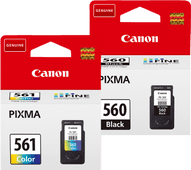 Canon PG-560 + CL-561 Cartridge Combo Pack Ink cartridge for the Canon PIXMA TS printers