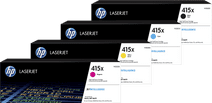 HP 415X Toner Cartridge Combo Pack Toner cartridge for the HP Color Laserjet Pro printers