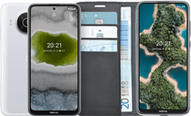 Nokia X10 64GB Wit 5G + Azuri Book Case Zwart Nokia smartphone