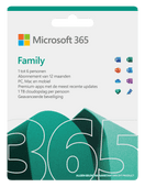 Microsoft 365 Family NL Abonnement 1 jaar Microsoft Office inclusief Outlook