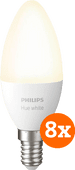 Coolblue Philips Hue White E14 Bluetooth 8-Pack aanbieding